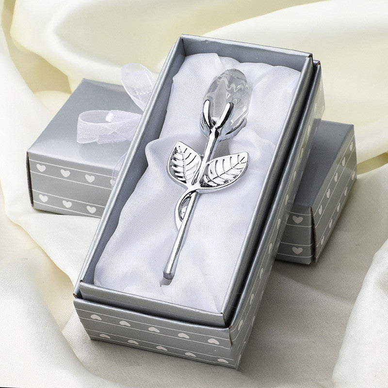 Crystal Metal Rose Keepsake Gift - view 14