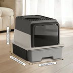 Cat Litter Box with Pull-Out Drawer and Sifting Grid - view 3