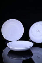 White Bone China Pasta Plates, Set of 4 - image 3