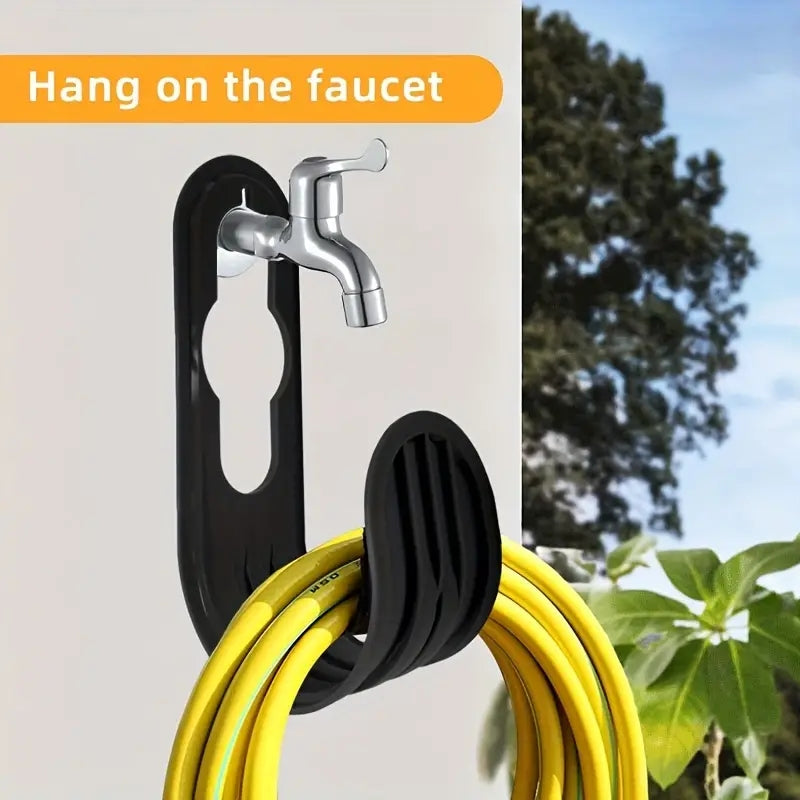 Garden Hose Hanger for Faucet or Wall, Rust-Proof Hose Holder - image 8