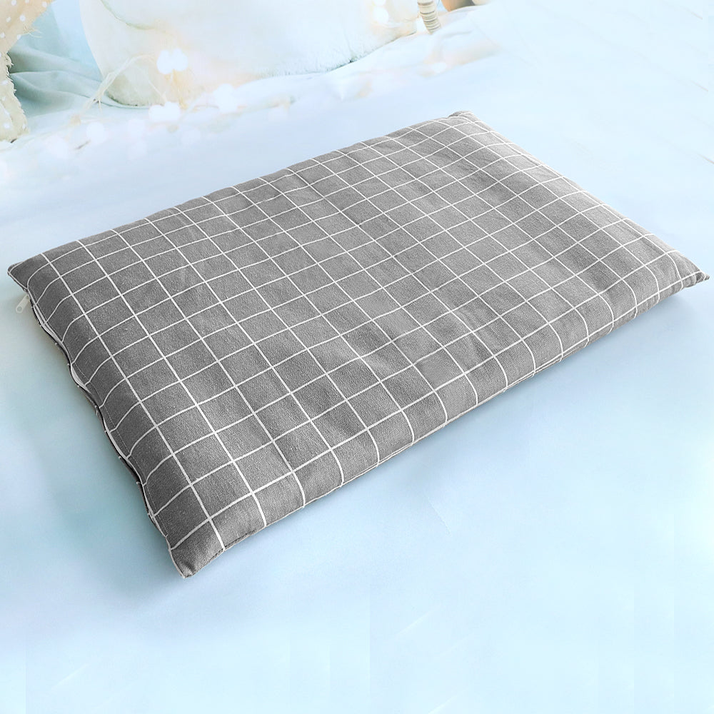 Yellow geometric print pet bed mat