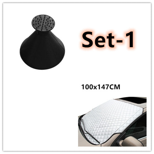 Windshield Snow and Frost Cover with Scraper Set - view 8