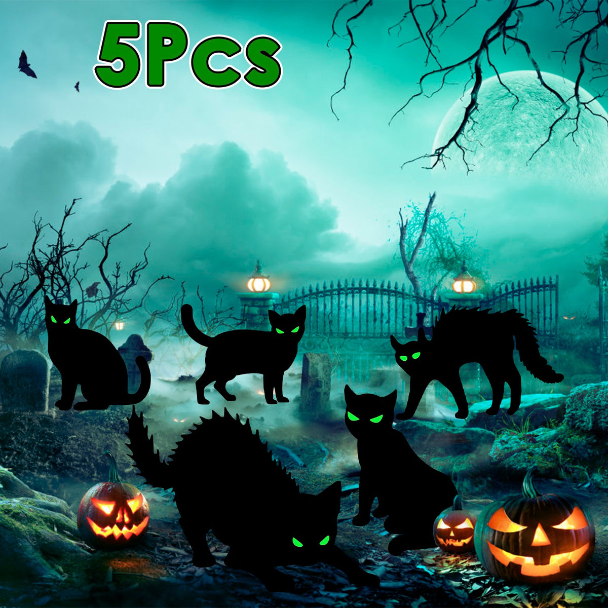 Glow-in-the-Dark Halloween Yard Signs - view 2