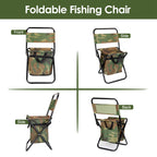 Folding Fishing Chair with Backrest and Cooler Bag - image 3