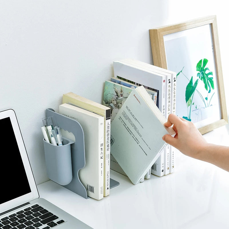 Expandable Bookends with Pen Holder - view 3