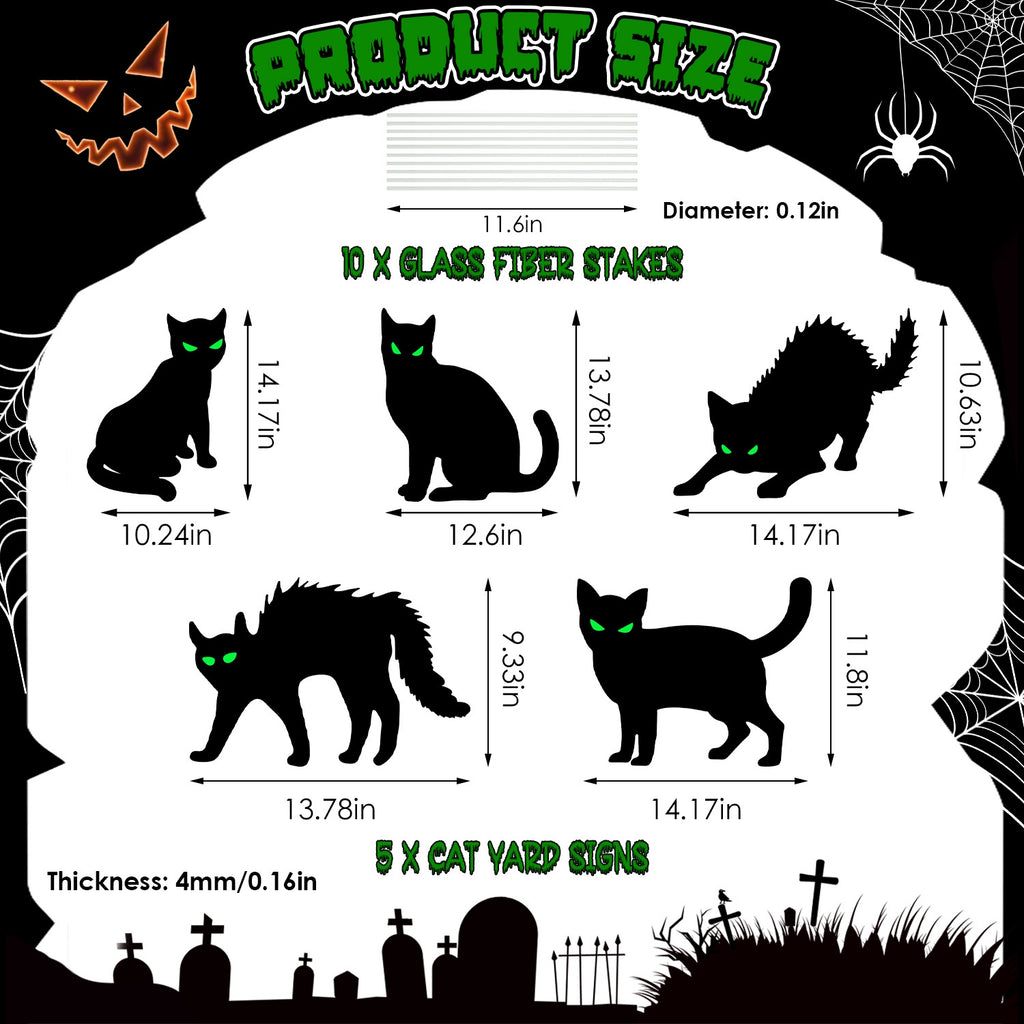 Glow-in-the-Dark Halloween Yard Signs - view 7