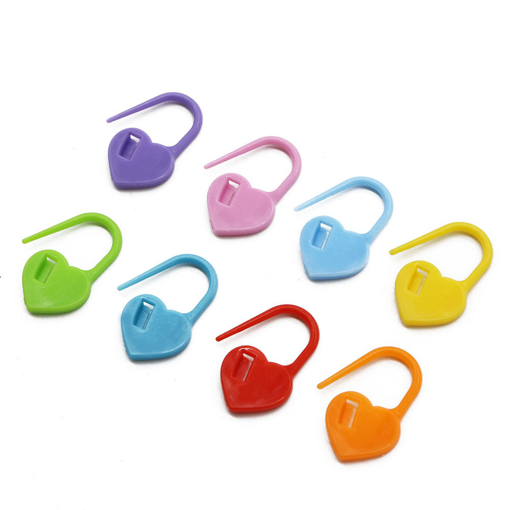 Heart Knitting Stitch Markers, Multi-Color - view 4