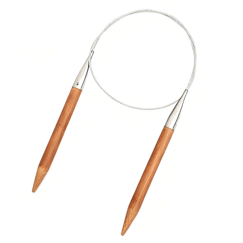 Bamboo Circular Knitting Needles with Steel Cable - view 7