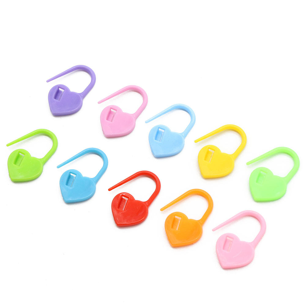 Heart Knitting Stitch Markers, Multi-Color - view 5