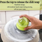 Soap-Dispensing Dish Scrubber with Stainless Steel Ball - view 5