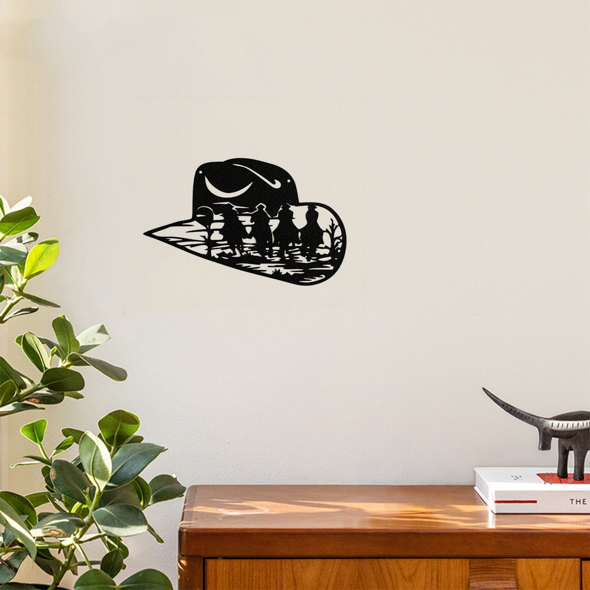 Metal Cowboy Hat Wall Decor - view 6