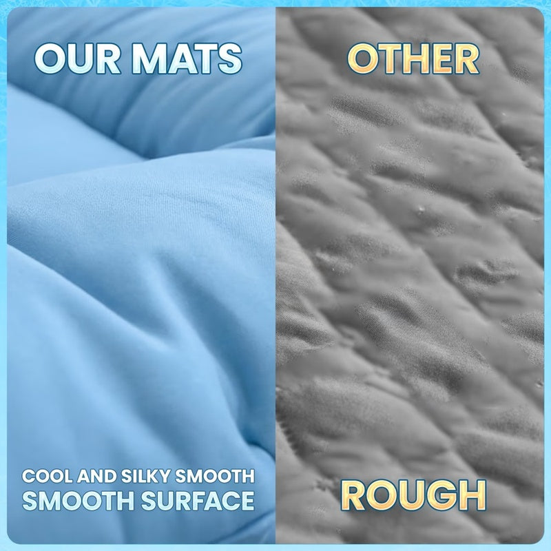 Extra-Large Cooling Dog Bed Mat, Blue - image 5