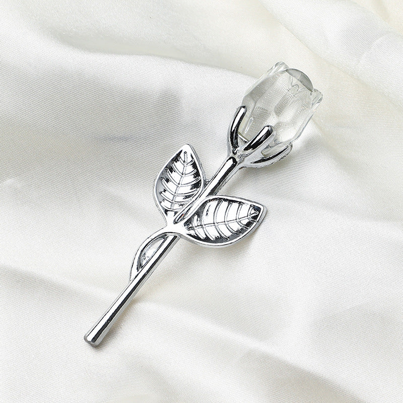 Crystal Metal Rose Keepsake Gift - view 9