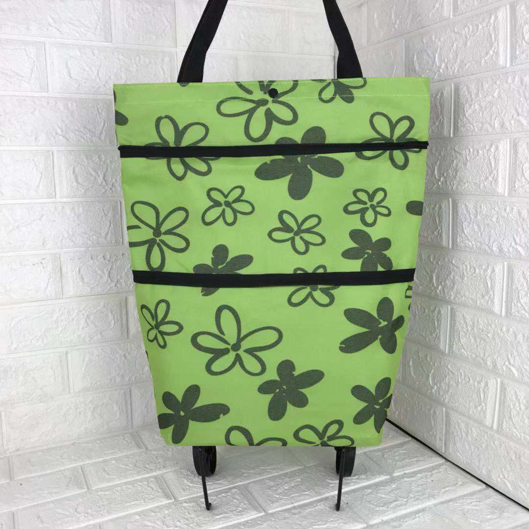Foldable Shopping Trolley Bag with Wheels - view 4