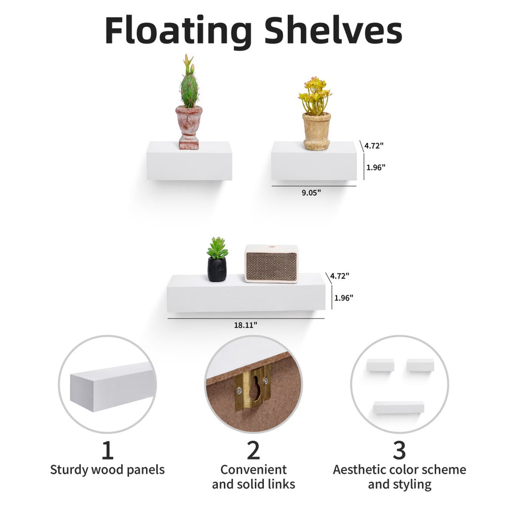 Wood Floating Wall Shelves - view 8