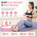 6-Tube Pedal Puller Resistance Band, Pink Foot Pedal Exerciser - image 1