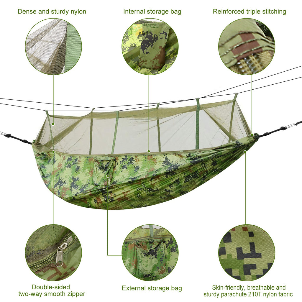 Double Camping Hammock with Mosquito Net - view 3