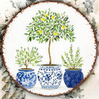 Vintage Lemon Tree Round Wall Sign - view 7