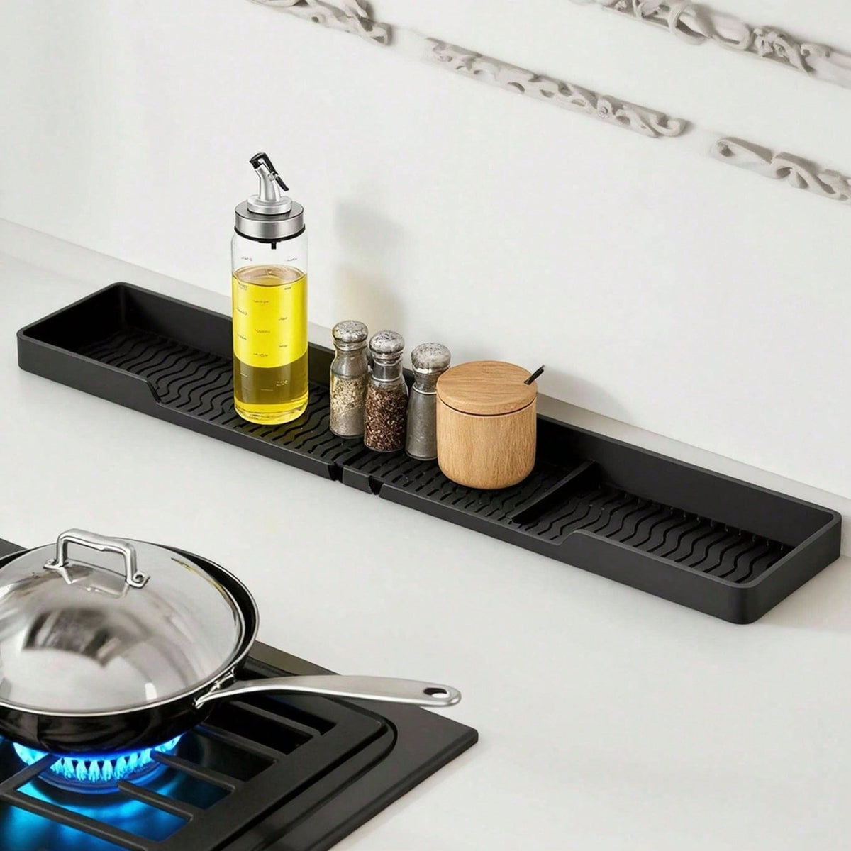 Silicone Stove-Back Shelf Mat, 30 Inch