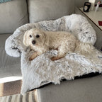 Plush Faux-Fur Dog Bed and Couch Cover - image 5