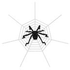 Giant 49 in Hairy Halloween Spider with Web - image 2