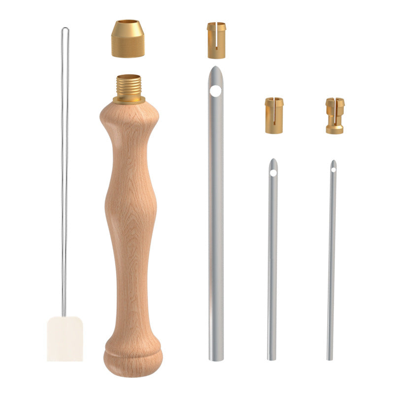 Wooden Punch Needle Tool with Threader - view 3