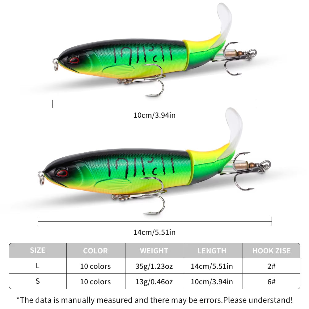 Topwater Pencil Fishing Lures, 5-Piece Set - image 4