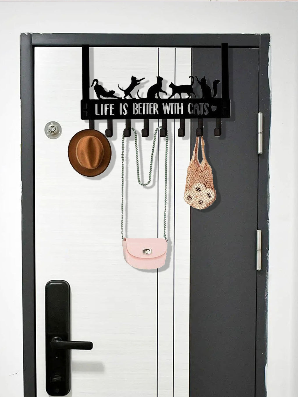 Over-the-door cat hook rack - view 5 of 9