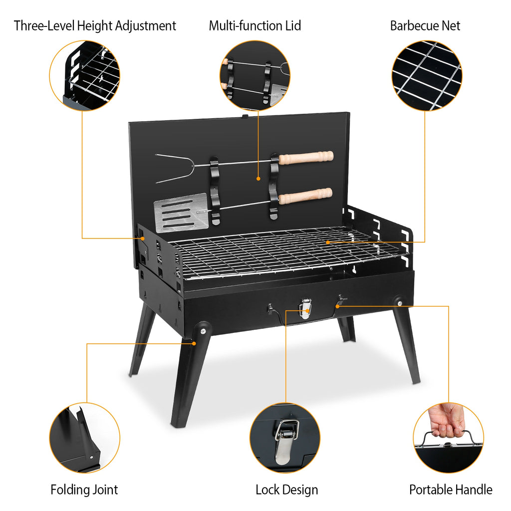Portable Folding Charcoal Grill - view 2