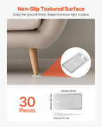 Clear Furniture Leveling Shims, 30 Pieces - view 2