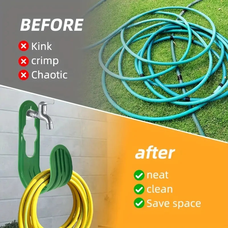 Garden Hose Hanger for Faucet or Wall, Rust-Proof Hose Holder - image 7