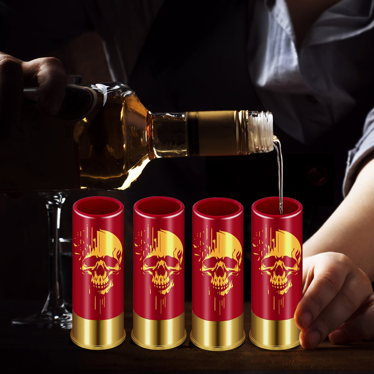 Skull Shot Glasses, Set of 4 - image 5