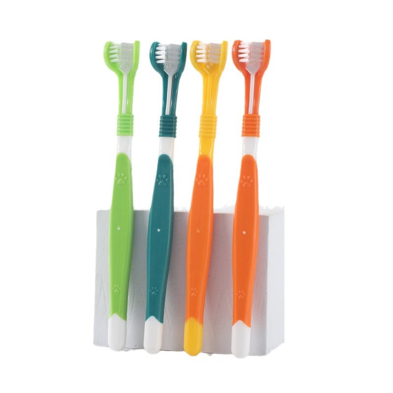 Three-Sided Pet Toothbrush, Soft Bristles - view 5