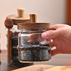 25 oz Glass Coffee Storage Jar with Wooden Lid - image 4