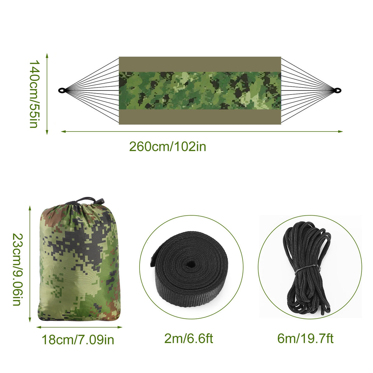 Double Camping Hammock with Mosquito Net - view 6