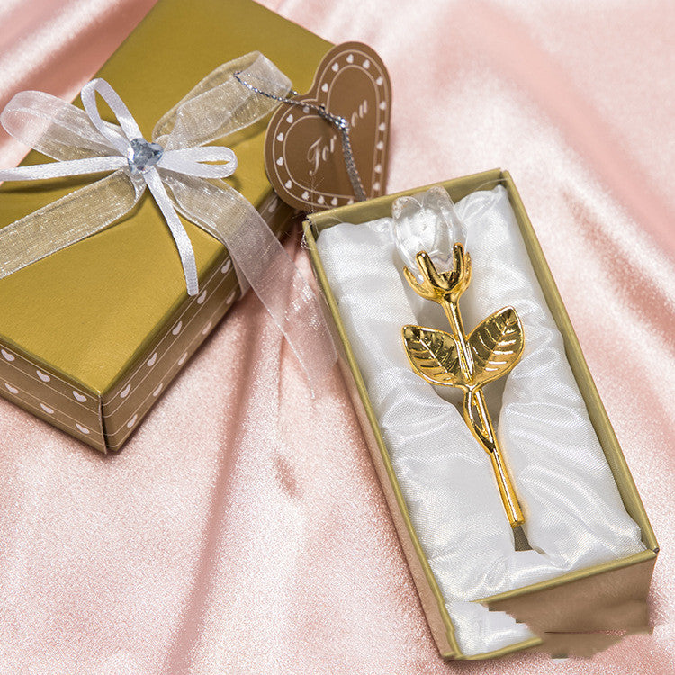 Crystal Metal Rose Keepsake Gift - view 11