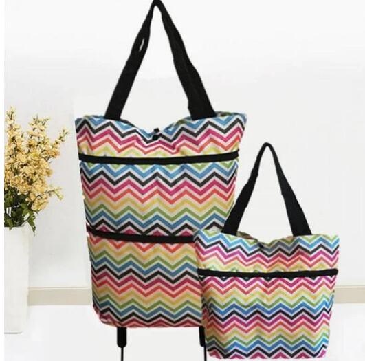 Foldable Shopping Trolley Bag with Wheels - view 14