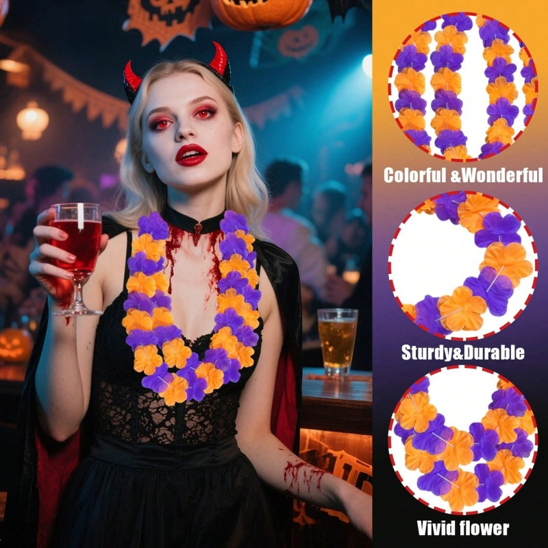 Halloween Flower Leis, Pack of 24 - image 5