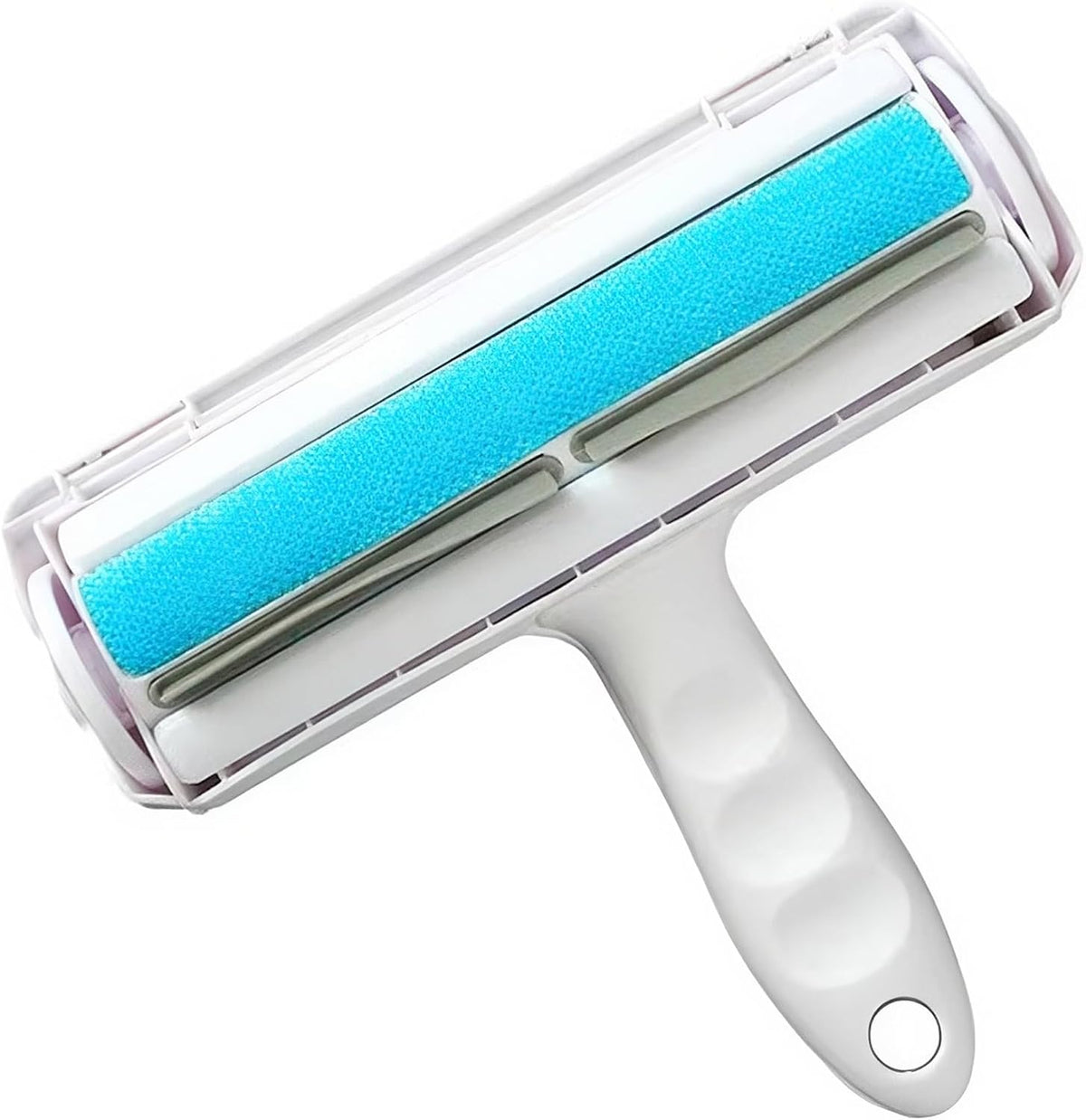 Reusable pet hair remover roller in White and Blue
