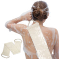 Stretch Back Scrubber Towel, Bamboo Fiber Bath Cloth - image 1