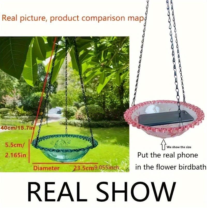 Hanging Plastic Bird Bath and Water Bowl - image 9