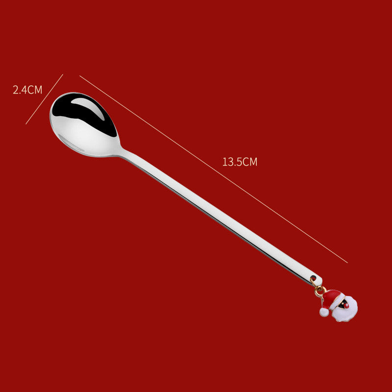 Christmas Dessert Spoons, Gold or Silver - view 12