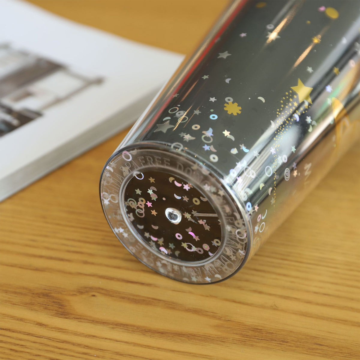 Glitter Astronaut Tumbler with Dome Lid and Straw - view 4