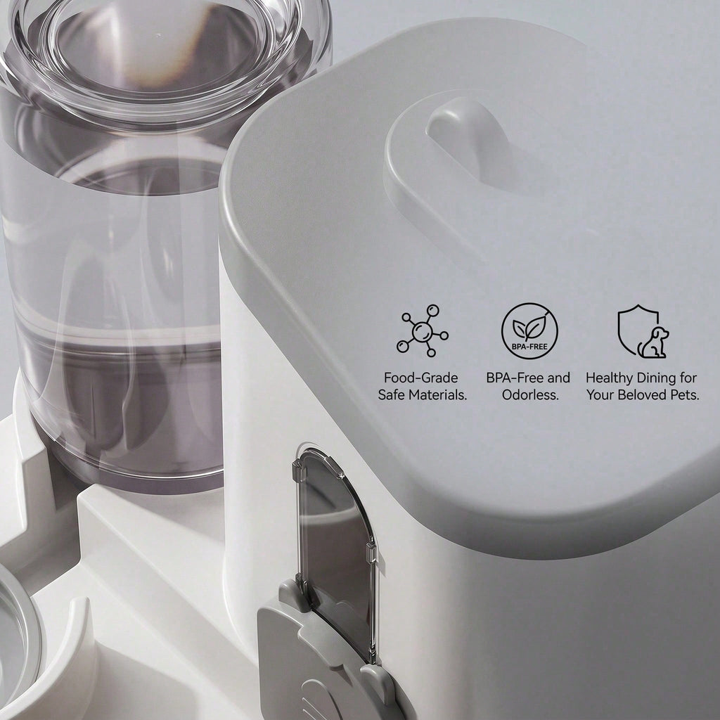 Cat-Shaped Gravity Pet Feeder and Water Dispenser - image 5