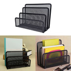 Metal Mesh Desk File Organizer