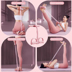 6-Tube Pedal Puller Resistance Band, Pink - image 7