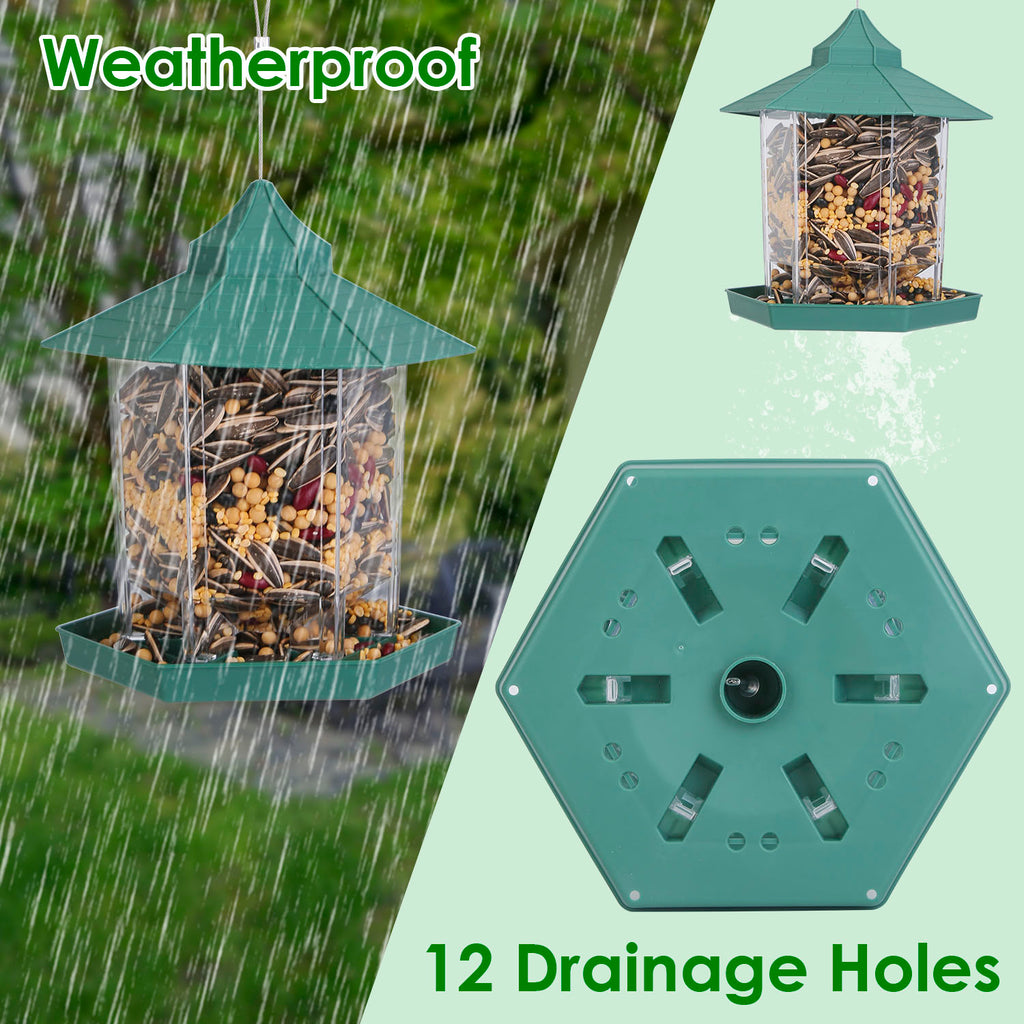 Hanging gazebo wild bird feeder, view 4
