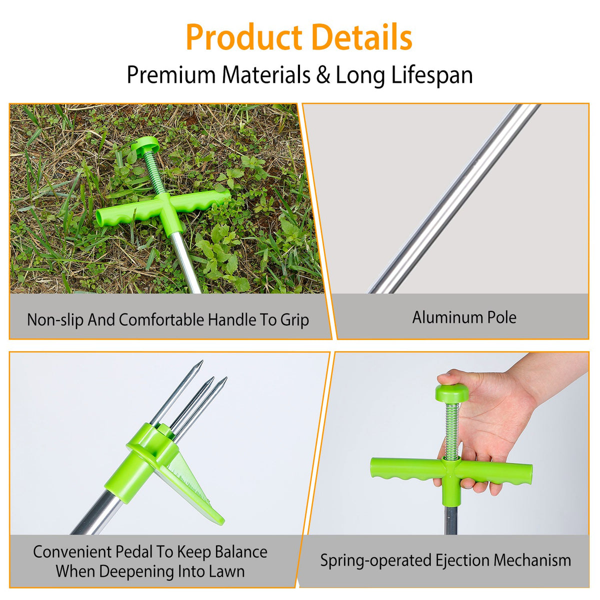 Stand-Up Weed Puller with Foot Pedal - view 5