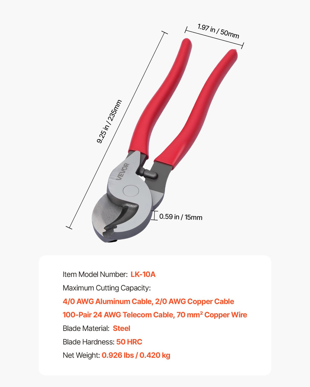 High-leverage cable cutter - view 1 of 5