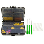 Carp fishing kit box with needles